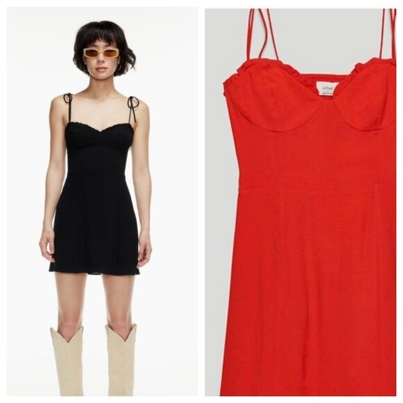 Aritzia Black and Red Mini Dresses - Picture 1 of 14